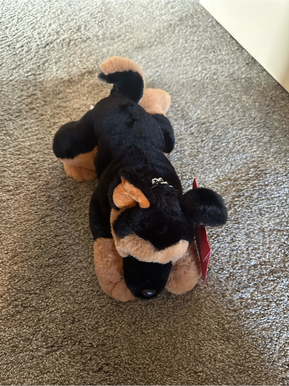 FAO Schwarz German Shepherd Realistic Puppy Dog Plush Stuffed Animal Toy